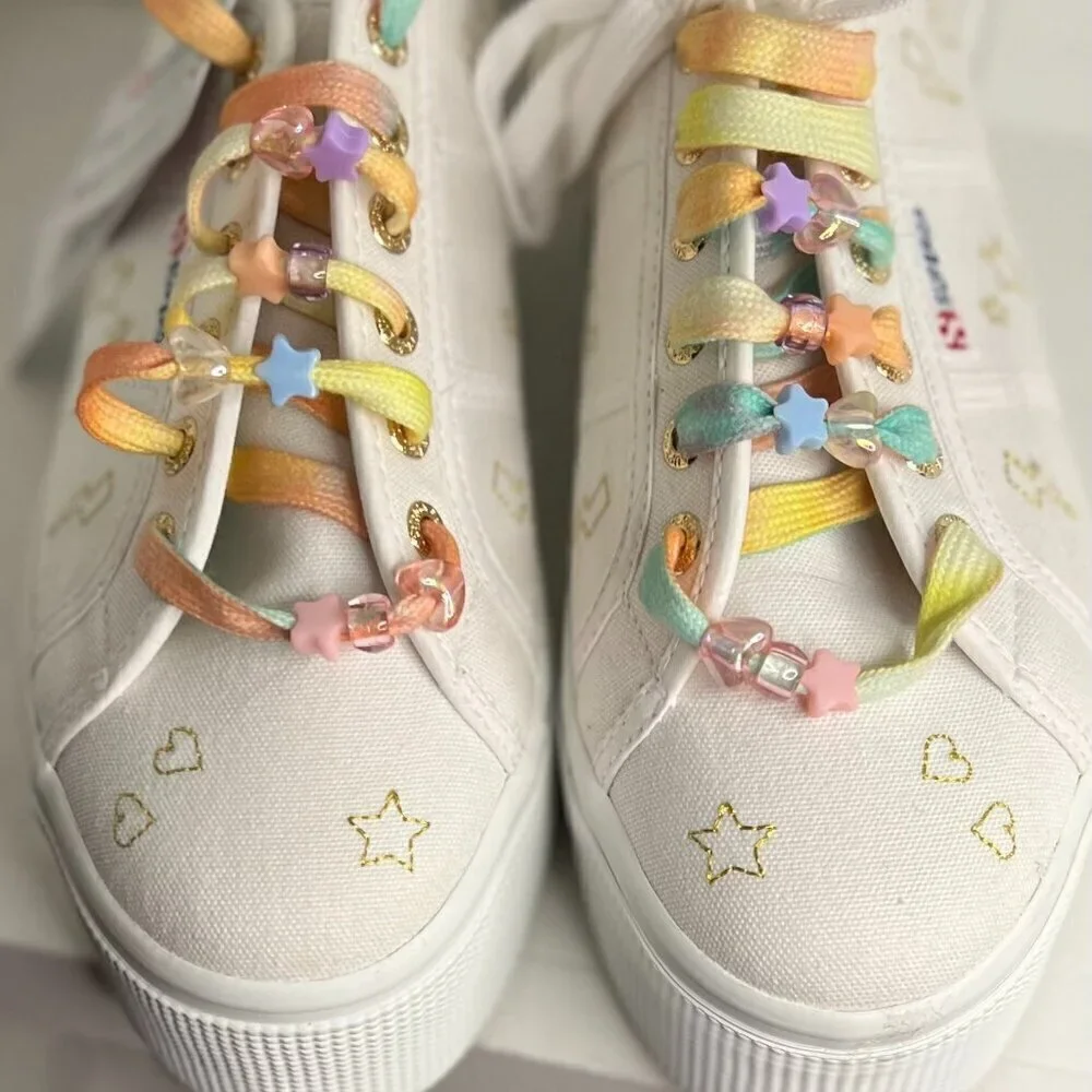 SUPERGA + LOVESHACKFANCY 2790 SZ 8.5 NWT Platform Sneaker, Fantasia Collection